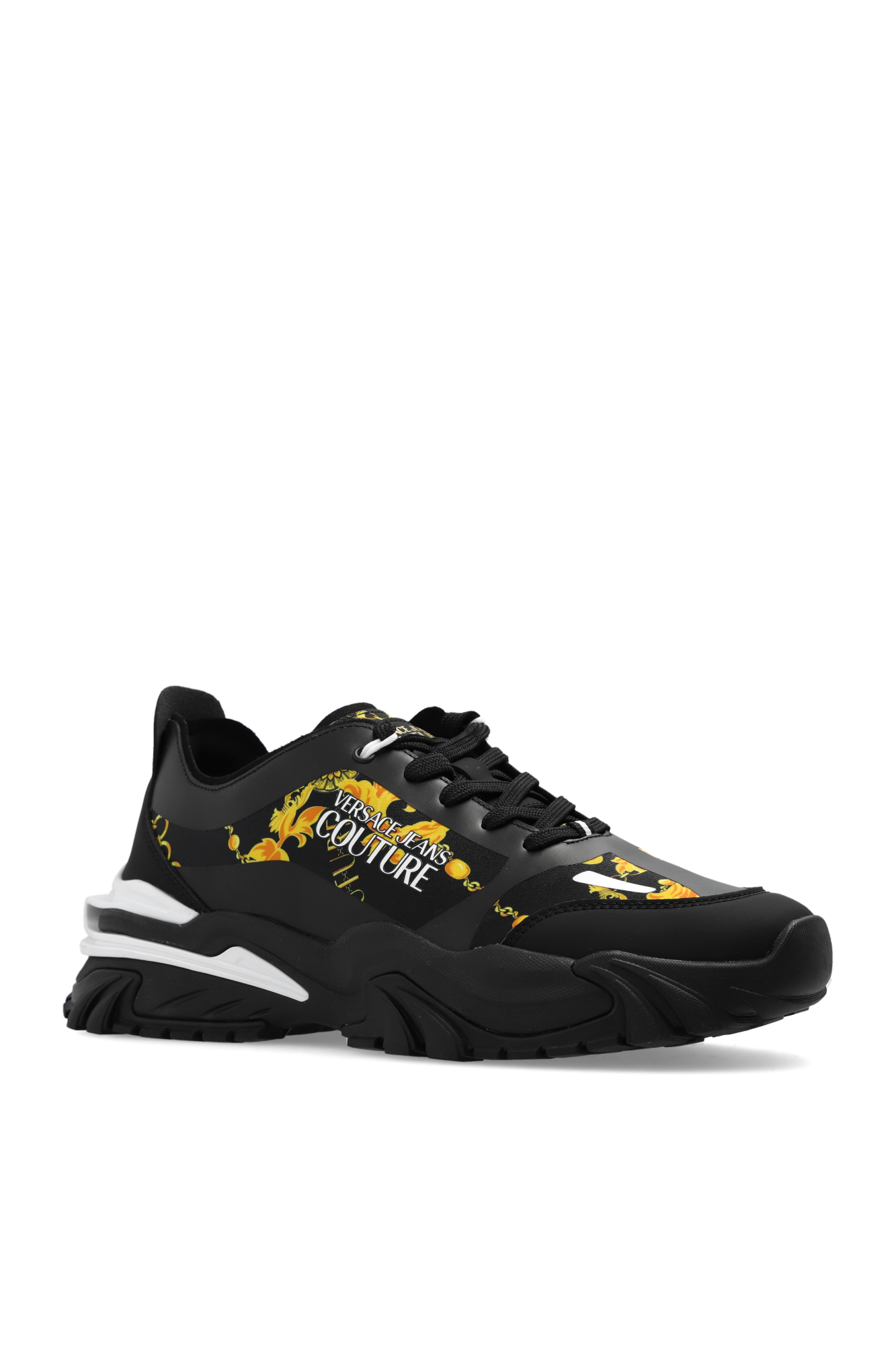 【関税＆送料込み】Versace Sneakers Black Sneakers with logo Versace Jeans Couture - Sneakers